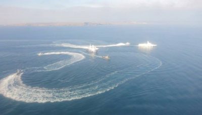 Российский корабль "Дон" получил пробоину в результате тарана украинского буксира Российский корабль "Дон" получил пробоину в результате тарана украинского буксира