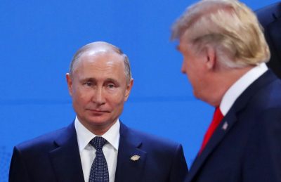 Дональд Трамп и Владимир Путин на саммите G20 в Аргентине