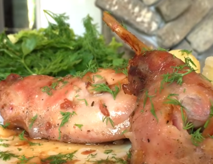 Мясо кролика, с сыром и специями – пошаговый рецепт приготовления с фото