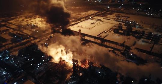 Пожар на заводе "Карпатнефтехим" Пожар на заводе "Карпатнефтехим"