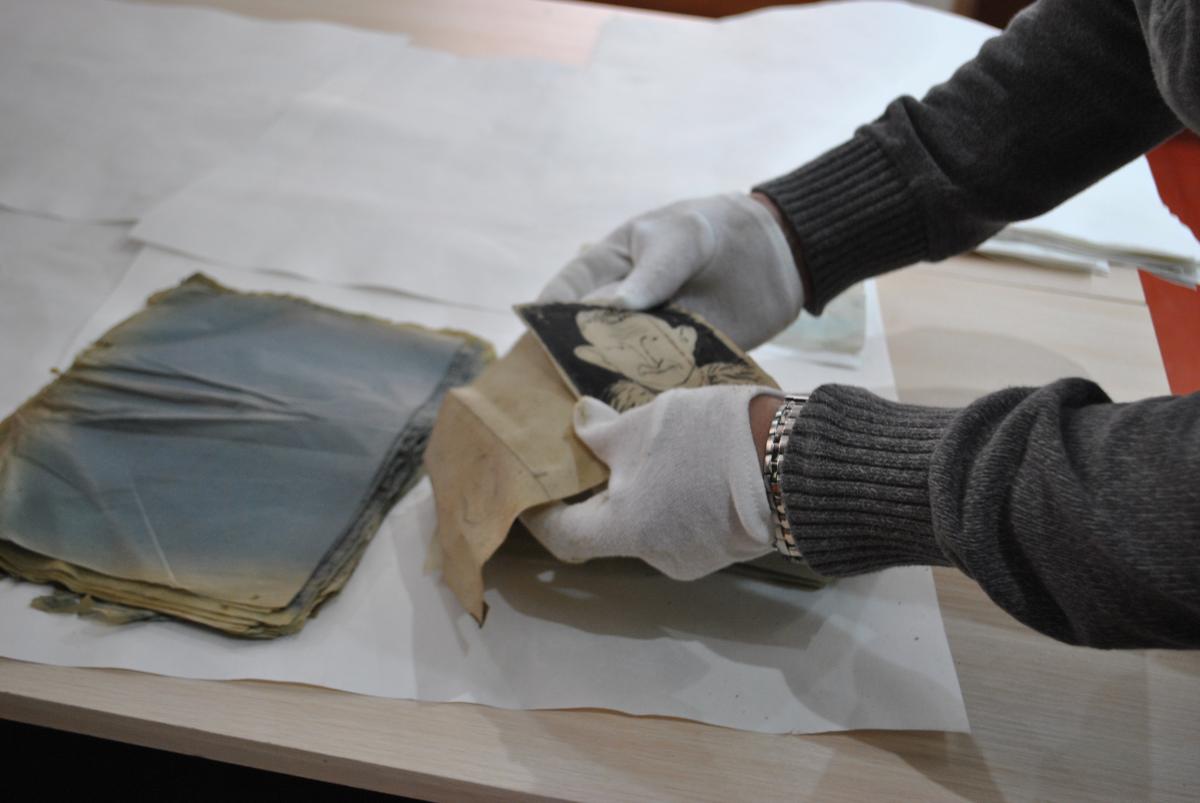 Архив УПА и шарж на Шухевича