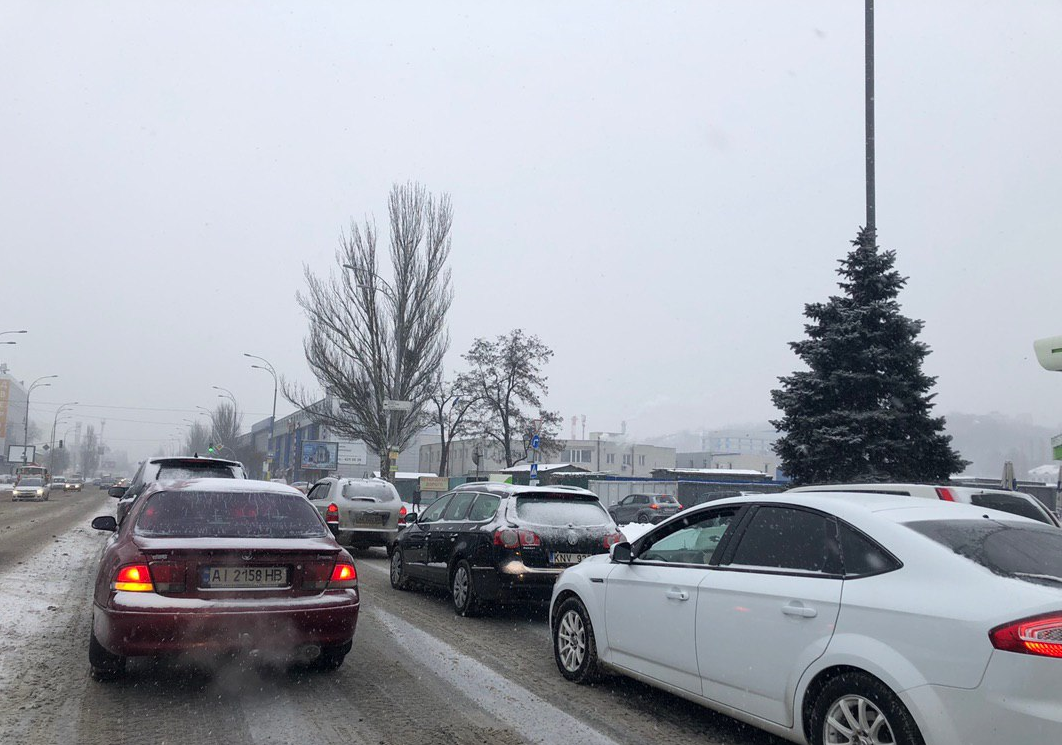 Пробки в Киеве 23 января Пробки в Киеве 23 января