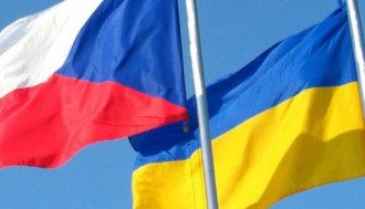 Флаги Украины и Чехии / "Укринформ" Флаги Украины и Чехии / "Укринформ"
