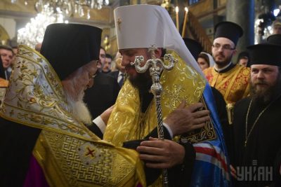 Патриарх Варфоломей и митрополит Епифаний / УНИАН