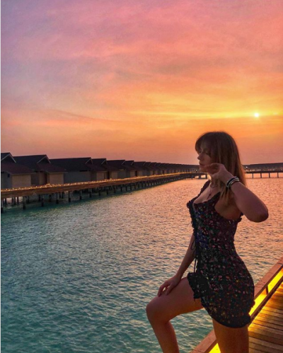 Леся Никитюк на Мальдивах