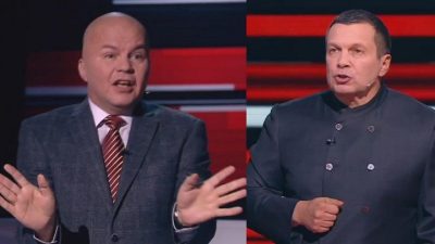 Вячеслав Ковтун и Владимир Соловьев / скриншот из YouTube