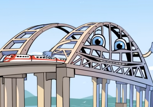 "Сказочные долбо*бы": россиян с Новым годом поздравил "Крымский мост", опубликовано видео