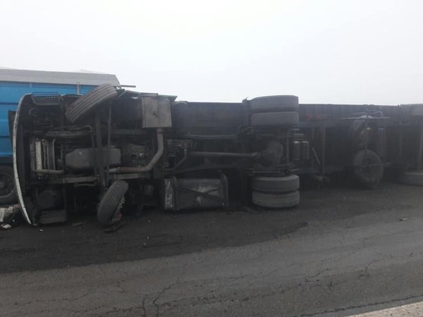 ДТП из-за ям на трассе Одесса-Киев