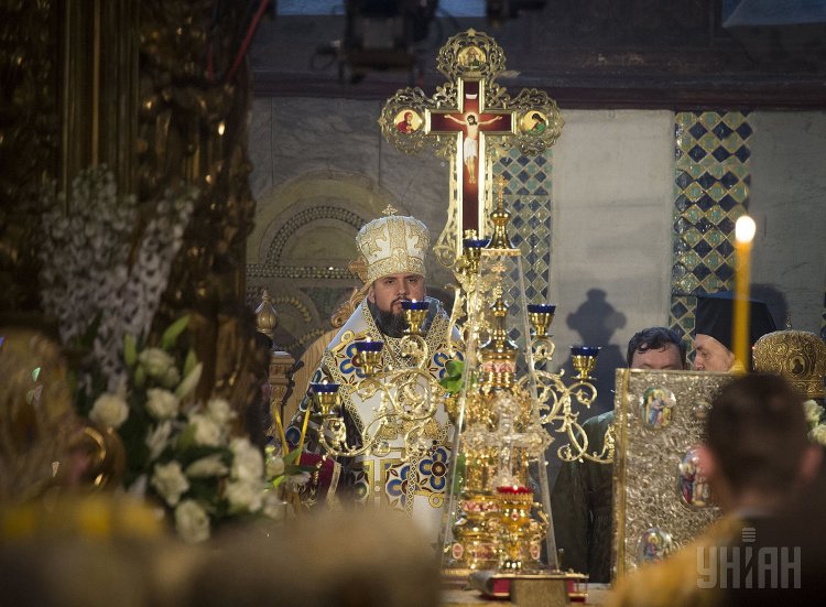 Интронизация предстоятеля ПЦУ митрополита Епифания