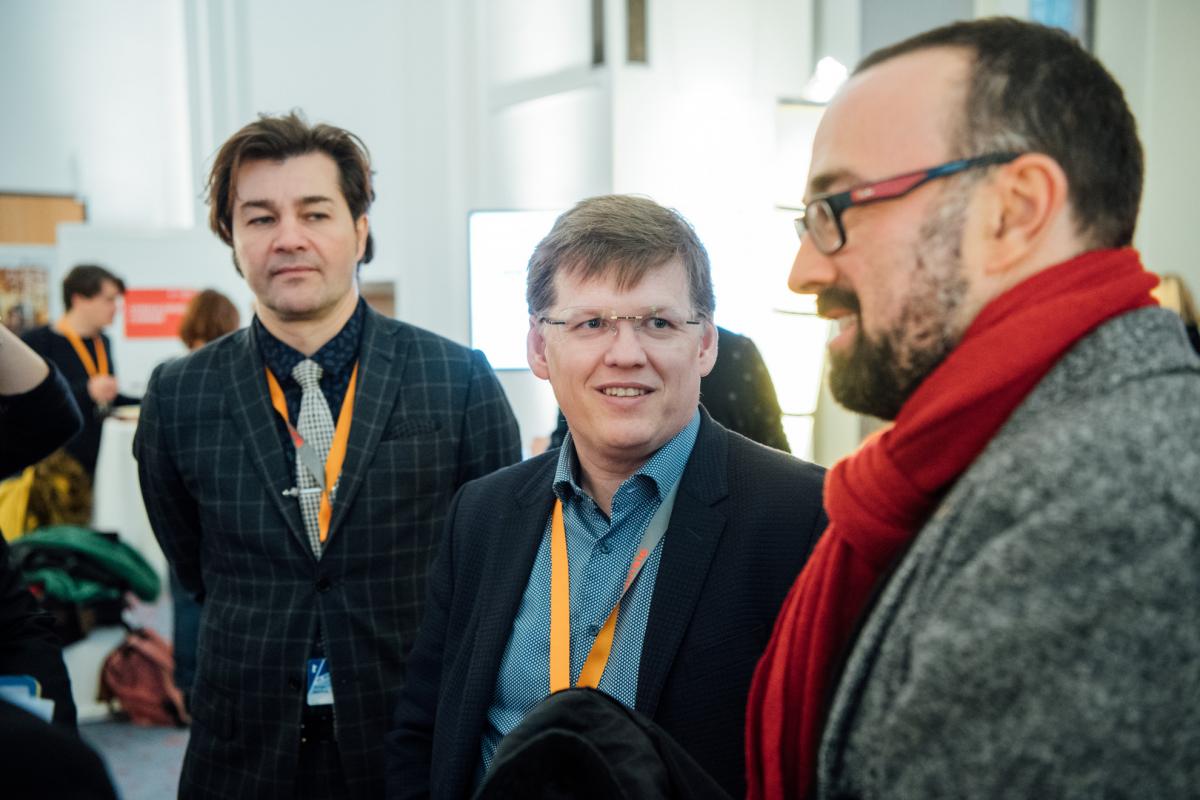 Евгений Нищук, Павел Розенко и Николай Никитин (отборщик фильмов Berlinale) Евгений Нищук, Павел Розенко и Николай Никитин (отборщик фильмов Berlinale)
