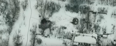 Минус один: офицер ВСУ выложил видео уничтожения техники террористов на Донбассе