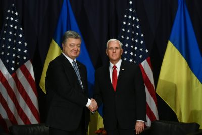 Президент Украины Петр Порошенко и вице-президент Майкл Пенс / president.gov.ua