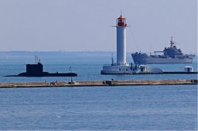 Вид на порт Одессы / Українські Новини