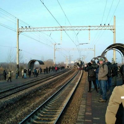 "Украинский Гиперлуп": опубликовано видео штурма городской электрички в Киеве