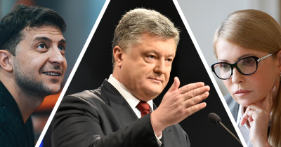Зеленский, Тимошенко, Порошенко: в Сети опубликовали свежий соцопрос по президентским выборам