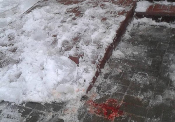 "Проломленный череп и лужа крови": в Конотопе на супругов с крыши дома рухнула ледяная глыба