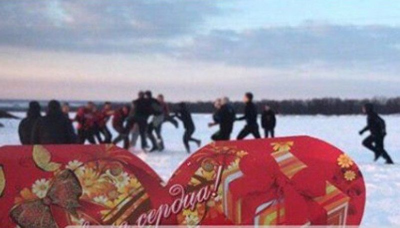 В Харькове украинские и немецкие ультрас пошли стенка на стенку