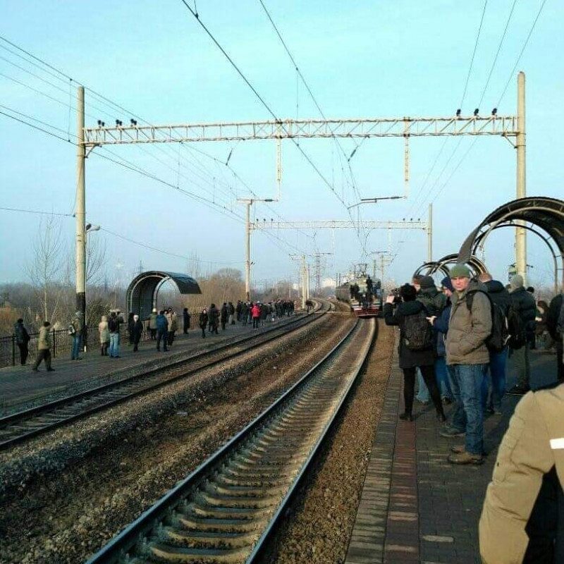"Украинский Гиперлуп": опубликовано видео штурма городской электрички в Киеве