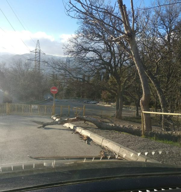 В Ялте бушевала непогода