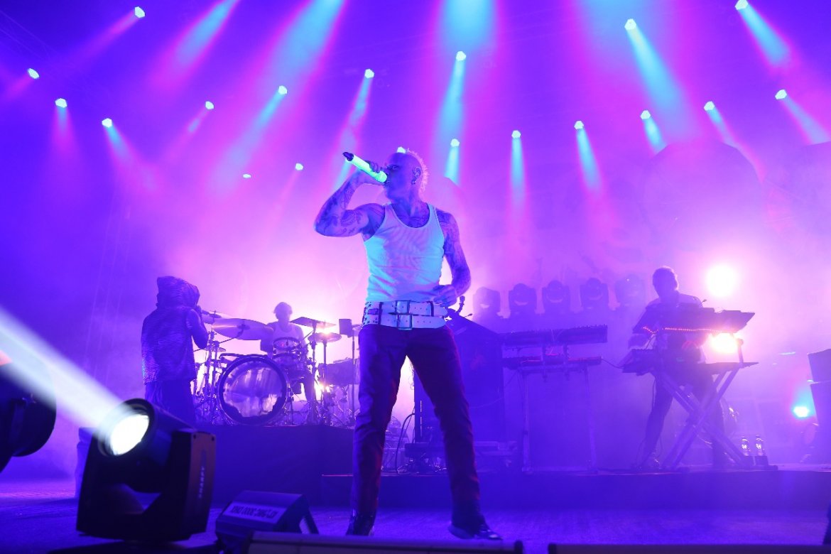 Флинт вместе с The Prodigy в Киеве в 2016 году