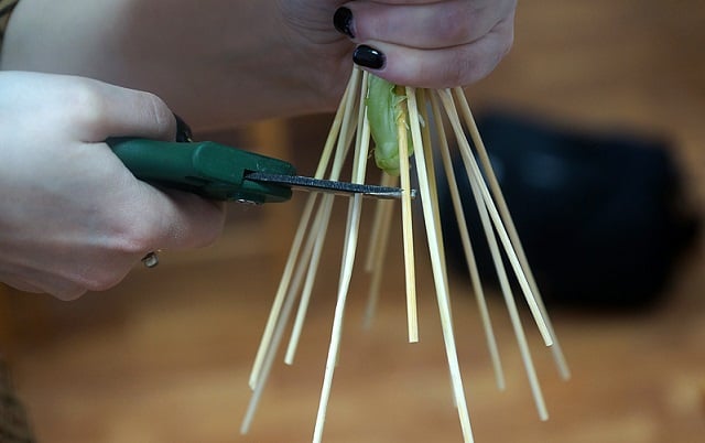 Букет из фруктов пошагово с фото