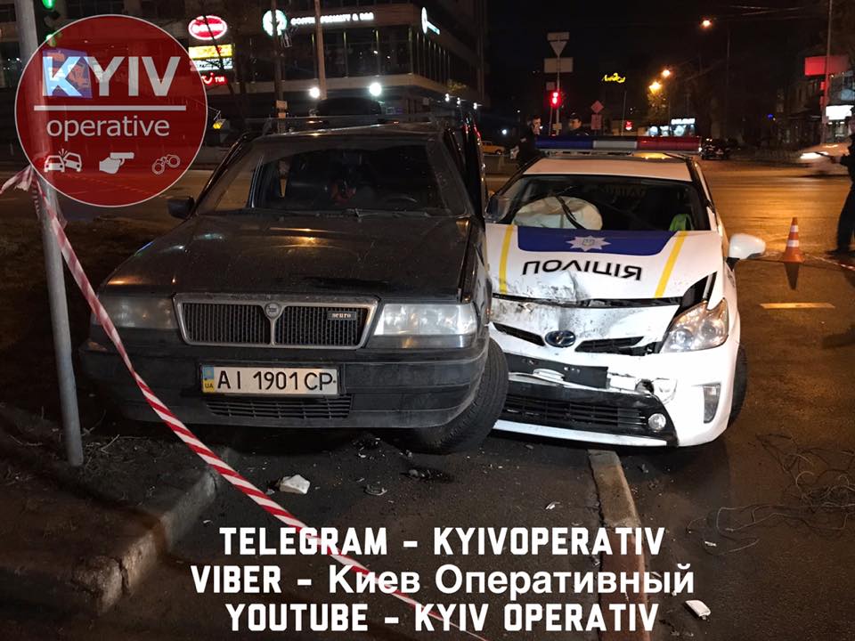 В Киеве копы гонялись за выпившим 16-летним парнем на иномарке