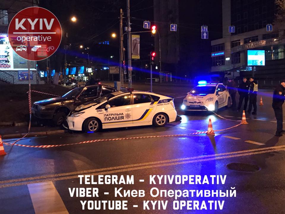 В Киеве копы гонялись за выпившим 16-летним парнем на иномарке