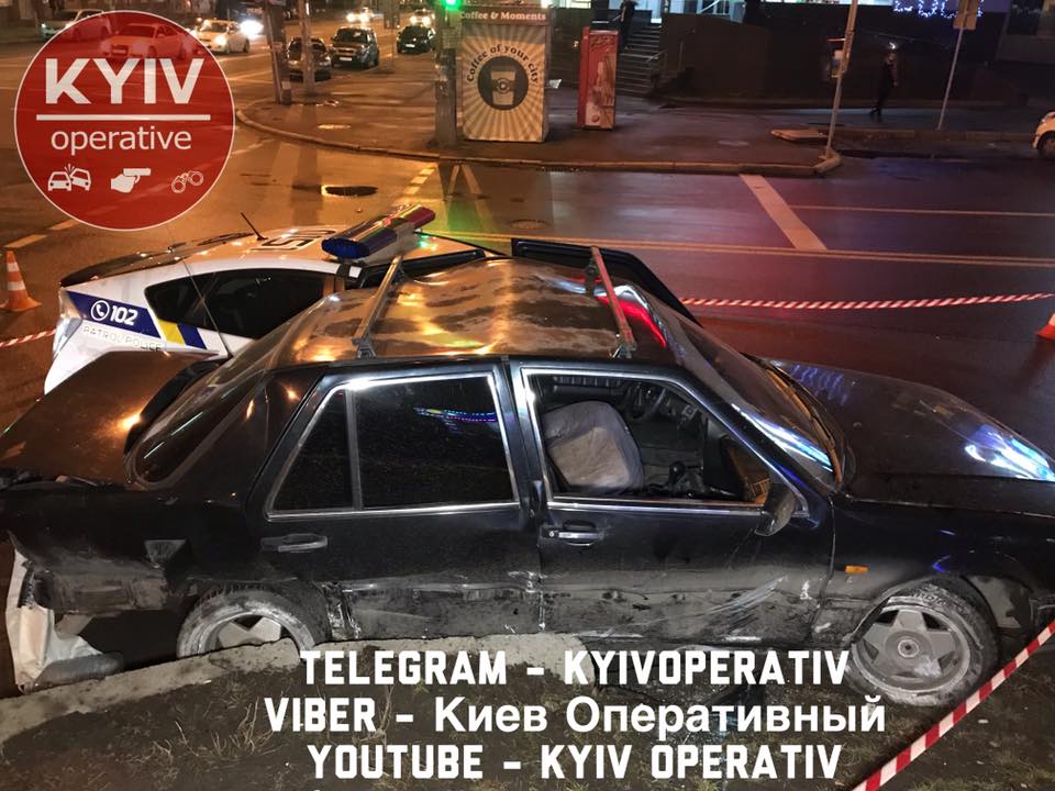 В Киеве копы гонялись за выпившим 16-летним парнем на иномарке