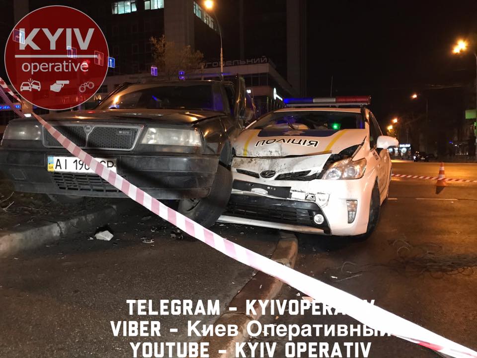 В Киеве копы гонялись за выпившим 16-летним парнем на иномарке