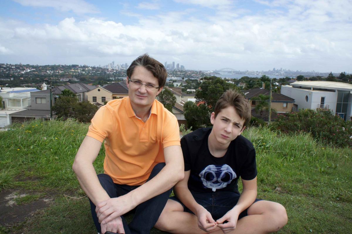 Игорь Кондратюк с сыном Игорь Кондратюк с сыном