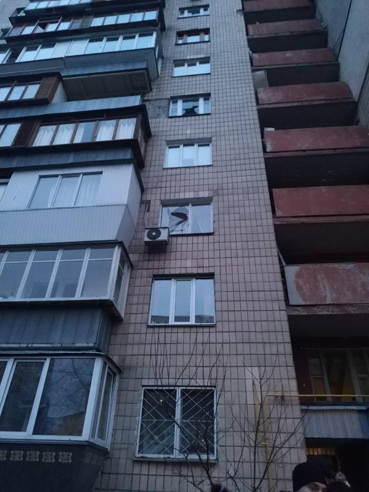 В Киеве в доме произошел мощный взрыв