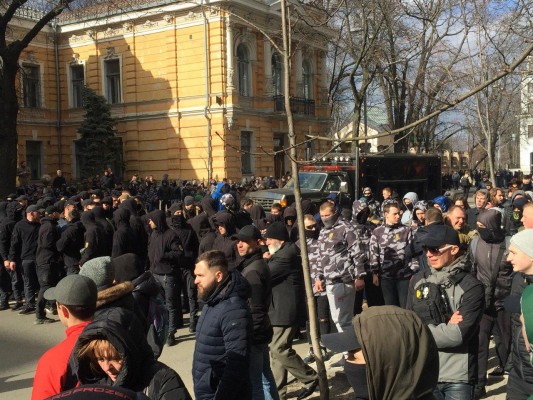 Акция Национального корпуса # СвинарчуковПорошенко - за решетку