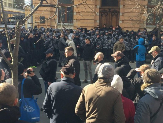 Акция Национального корпуса # СвинарчуковПорошенко - за решетку