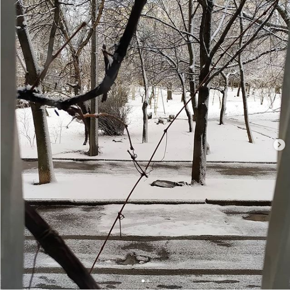 Снег в Донецке Снег в Донецке