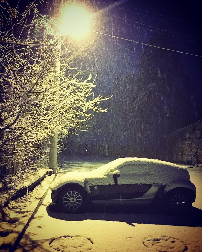 В конце марта в Украине неожиданно выпал снег