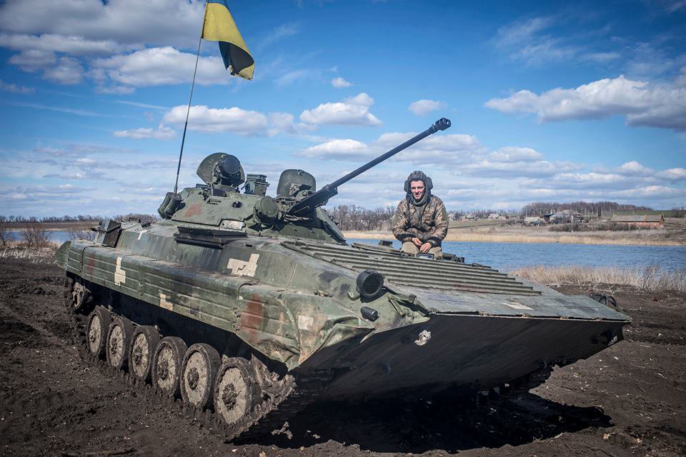 Тренировка украинских бойцов