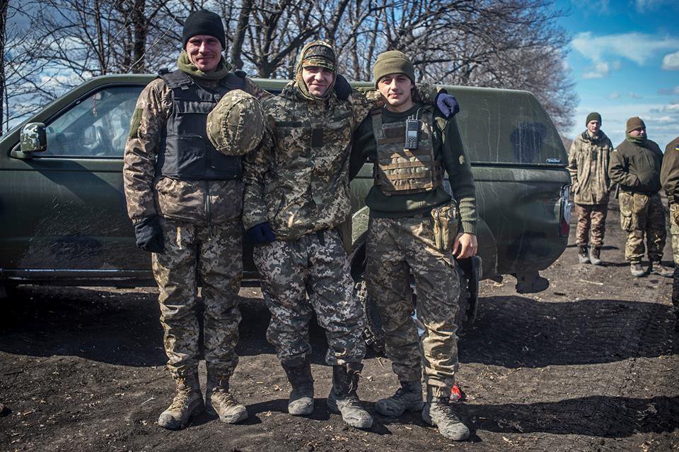 Тренировка украинских бойцов