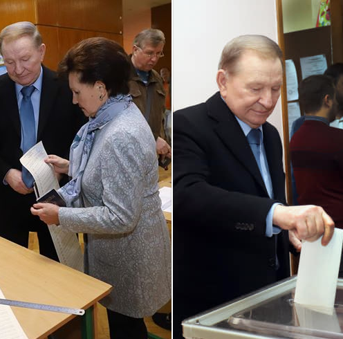 Леонид Кучма голосовал на выборах 2019 вместе с супругой Леонид Кучма голосовал на выборах 2019 вместе с супругой