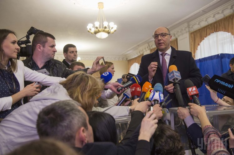 Андрей Парубий проголосовал на выборах 2019