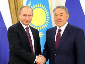 Путин и Назарбаев