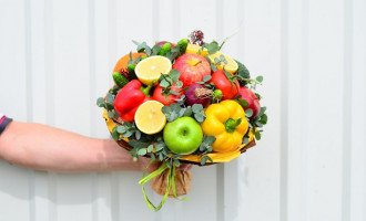 Букет из фруктов своими руками