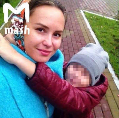 Невестка Дудя Юлия с сыном