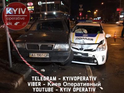 "Погоня, ДТП и травма": в Киеве копы гонялись за 16-летним выпившим лихачом на иномарке