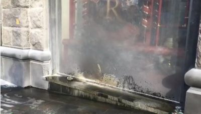 Количество пожаров в магазинах Roshen растет в геометрической прогрессии / Фото: скриншот из видео