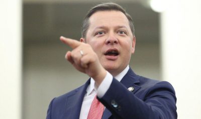 На Олега Ляшко составили админпротокол за нарушение во время голосования на выборах 2019