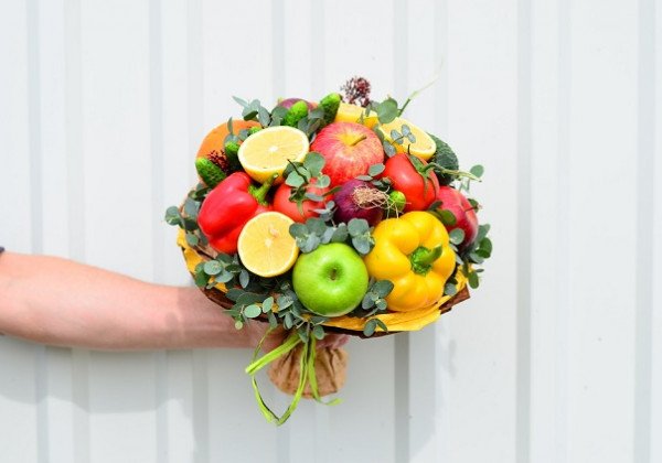 Мастер-класс фруктовый букет | Как сделать букет из фруктов