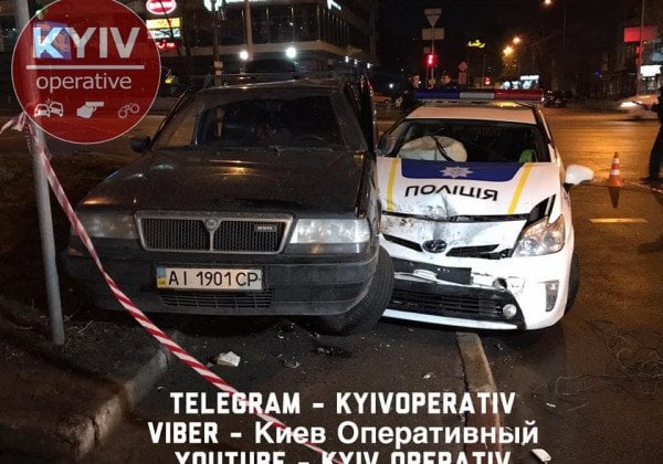"Погоня, ДТП и травма": в Киеве копы гонялись за 16-летним выпившим лихачом на иномарке