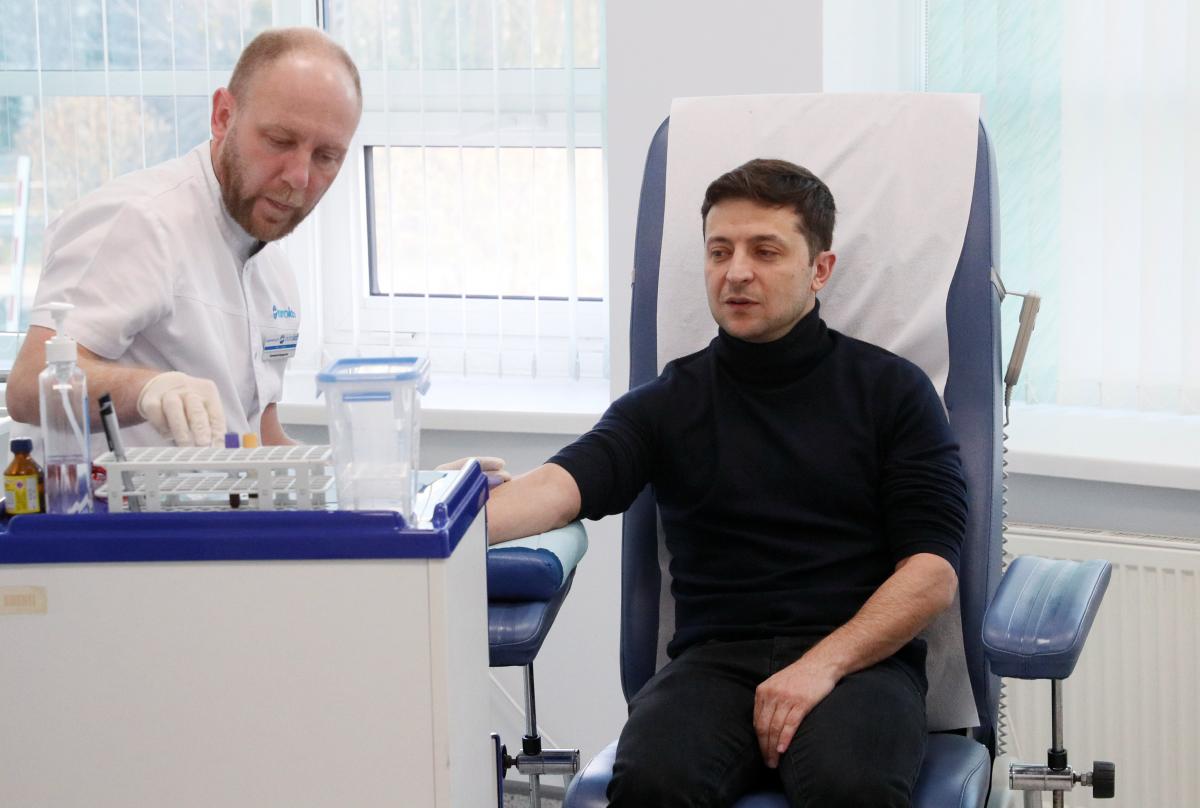 Владимир Зеленский сдал анализы