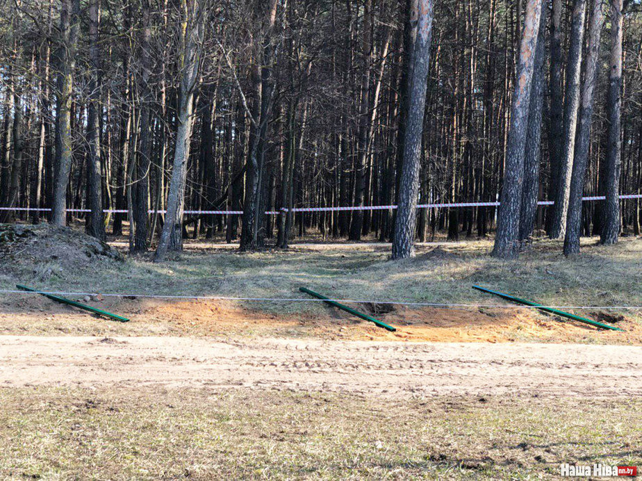 Снос крестов в Куропатах Снос крестов в Куропатах