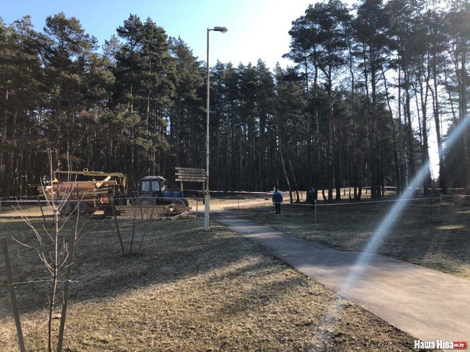 Снос крестов в Куропатах Снос крестов в Куропатах